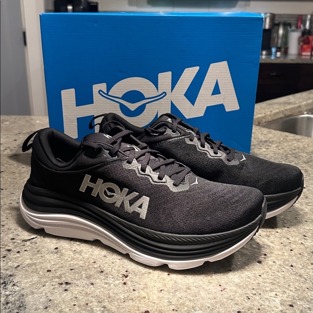 Hoka Gaviota 5 running shoe new stabilizing H-Frame Eva foam walking sz 12 - Picture 2 of 13